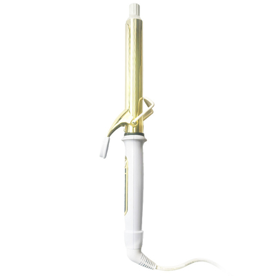 Golden Hair Curling Iron with Negative Ion and Antiscalding Features
