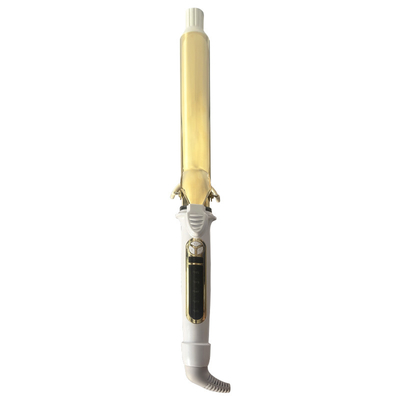 Golden Hair Curling Iron with Negative Ion and Antiscalding Features