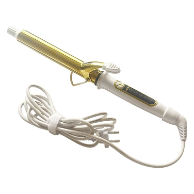 Golden Hair Curling Iron with Negative Ion and Antiscalding Features