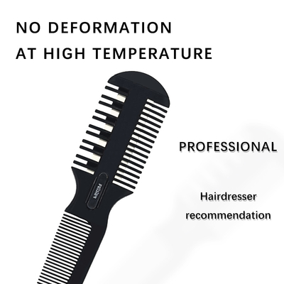 Double trim ABS White trim comb recommended by home commercial hair salon