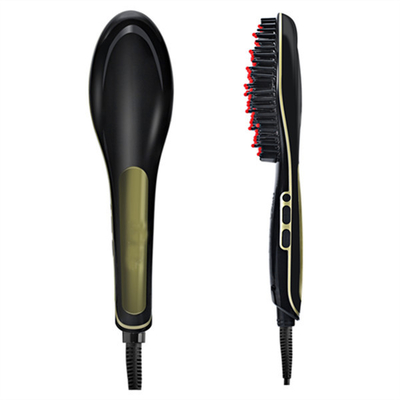 Portable Hair Styling Comb Customized Temperature Control LCD Display