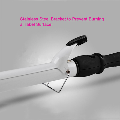 45w Electric Spiral Curling Iron Custom Heat Barrel Size Universal Voltage
